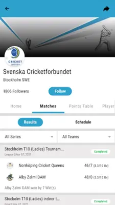 Svenska Cricketförbundet android App screenshot 6